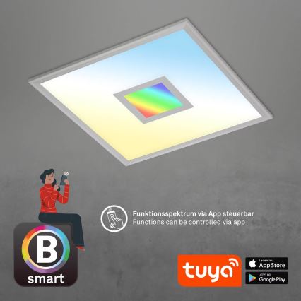 Brilo - LED RGB Aptumšojama griestu lampa CENTRO LED/24W/230V 2700-6500K Wi-Fi Tuya + tālvadības pults