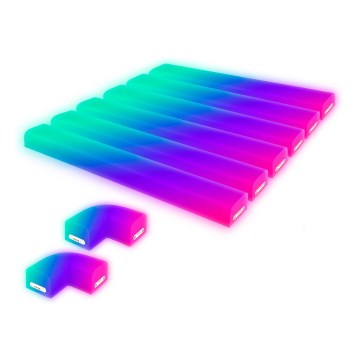 Brilo - LED RGBIC Aptumšojama lampa sliede Viedā LED/24W/230V Wi-Fi Tuya