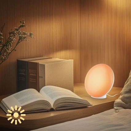 Brilo - LED RGBIC ar regulējamu spilgtumu galda lampa TARA LED/6W/230V 3000-6500K balta + tālvadības pults