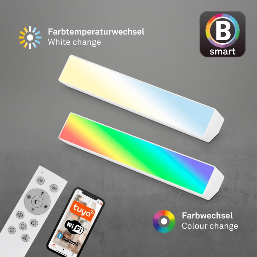 Brilo - LED RGBW Aptumšojama galda lampa LED/9W/230V 3000-6500K Wi-Fi Tuya + tālvadības pults