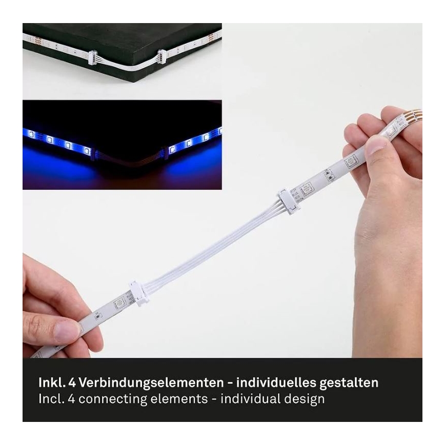Brilo - LED RGBW Aptumšojama josla 6,5m LED/22W/230V + tālvadības pults