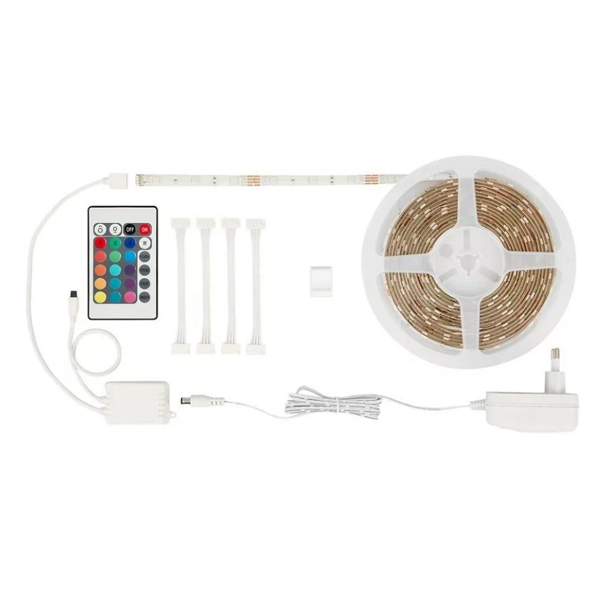 Brilo - LED RGBW Aptumšojama josla 6,5m LED/22W/230V + tālvadības pults