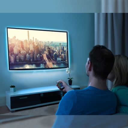 Brilo - LED RGBW Aptumšojama josla priekš TV 3m LED/2,5W/USB + tālvadības pults