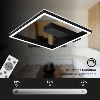 Brilo - LED RGBW Aptumšojama virsapmetuma lustra FRAME LED/18W/230V 2700-6500K + tālvadības pults