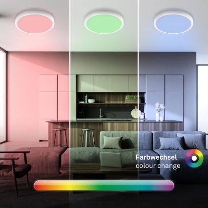 Brilo - LED RGBW aptumšojams griestu gaismeklis LED/20W/230V 2200-6500K Wi-Fi Tuya Ø 27 cm