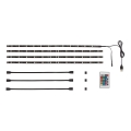 Brilo - LED RGBW Regulējama gaismas lente TV 3m LED/2,5W/USB + tālvadības pults