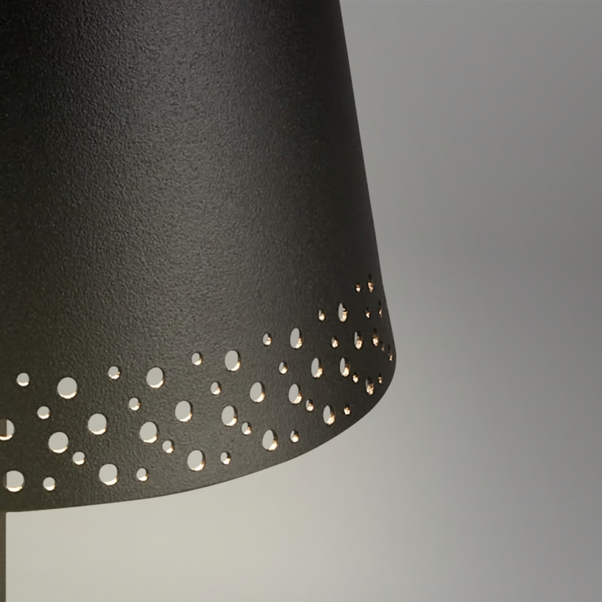 Brilo - LED regulējama uzlādējama skārienvadāma ārpustelpu galda lampa KIKI LED/2,6W/5V IP44 2600 mAh melna