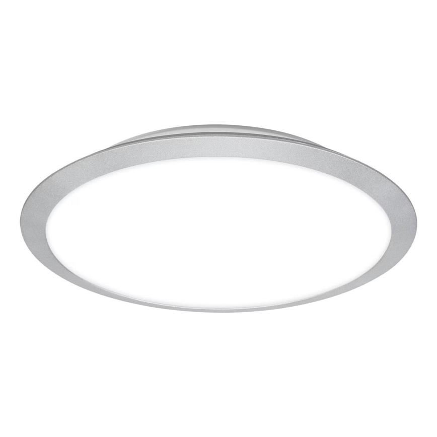 Brilo - LED vannas istabas griestu lampa CTS LED/21W/230V 3000/4000K IP44 Ø 37 cm matēts hroms
