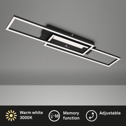 Brilo - LED Virsapmetuma lustra FRAME 2xLED/20W/230V, melna