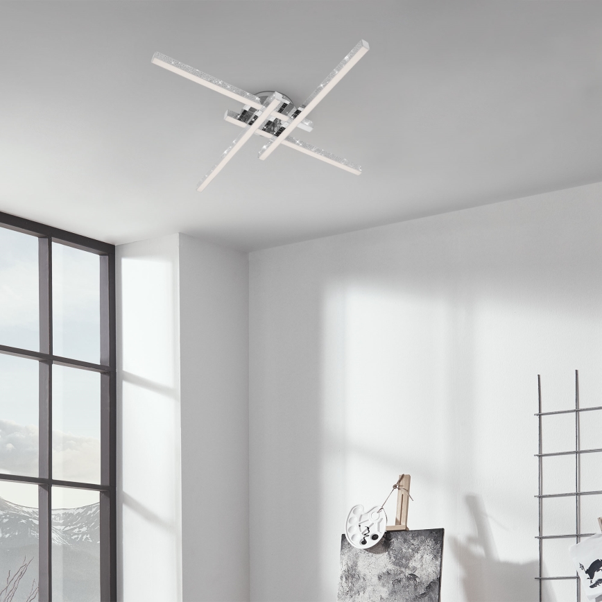 Brilo - LED Virsapmetuma lustra REY 4xLED/5W/230V spīdīgi hromēts