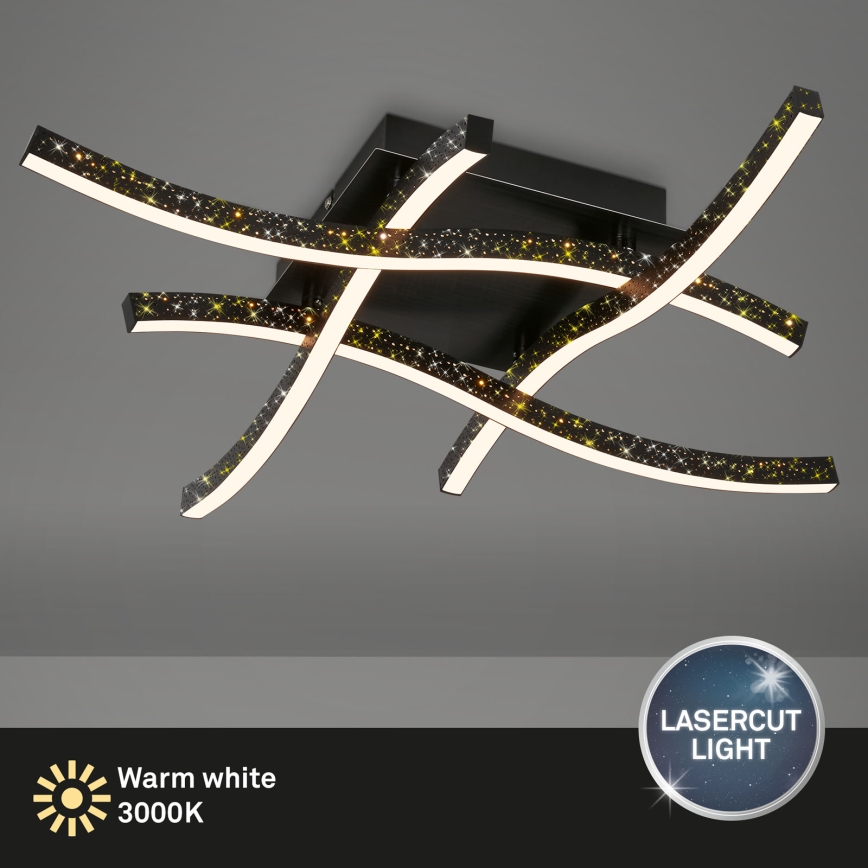 Brilo - LED Virsapmetuma lustra REY 4xLED/6W/230V melna