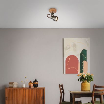 Brilo - LED virziena gaismeklis TAHUN 1xGU10/5W/230V 3000K brūns