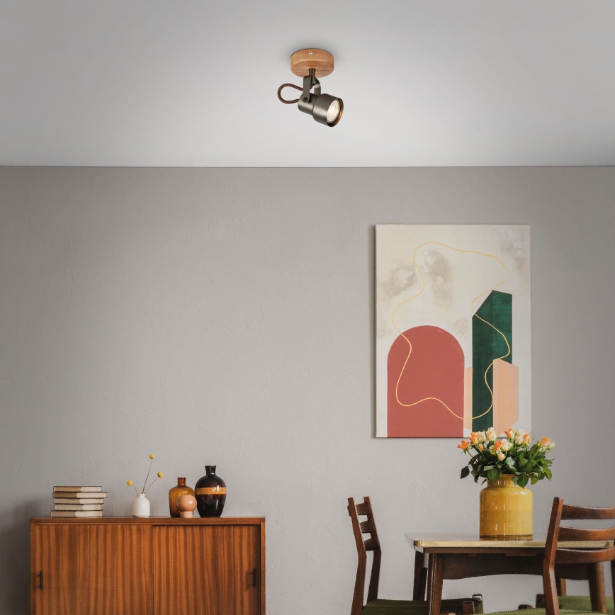 Brilo - LED virziena gaismeklis TAHUN 1xGU10/5W/230V 3000K brūns