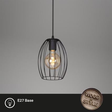 Brilo - lustra uz troses WAKTU 1xE27/60W/230V