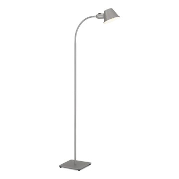 Brilo - Pielāgojama grīdas stāvlampa 1xE27/10W/230V sudraba