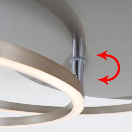 Brilo - Regulējama LED griestu lampa FRAMES LED/14W/230V + LED/22W 3000K