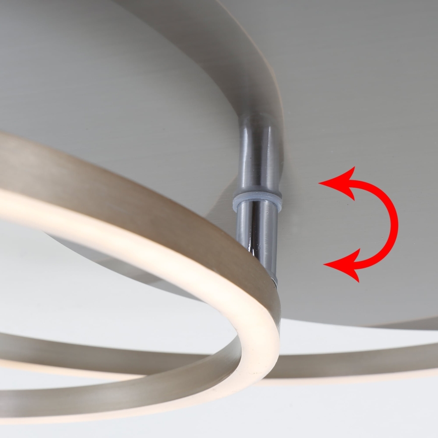 Brilo - Regulējama LED griestu lampa FRAMES LED/14W/230V + LED/22W 3000K