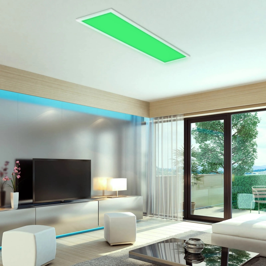 Brilo - RGBW Aptumšojama griestu lampa SLIM LED/24W/230V 3000-6500K 100x25 cm + tālvadības pults