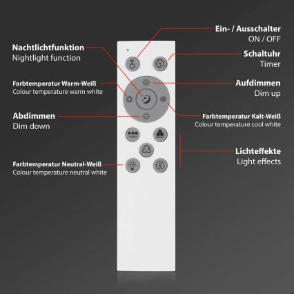 Brilo - RGBW Aptumšojama griestu lampa SLIM LED/24W/230V 3000-6500K 100x25 cm + tālvadības pults