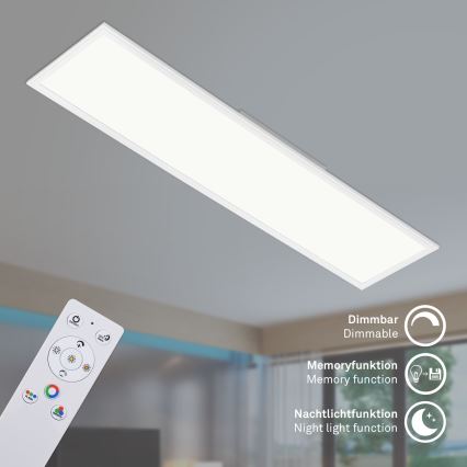 Brilo - RGBW Aptumšojama griestu lampa SLIM LED/40W/230V 3000-6500K + tālvadības pults