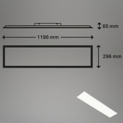 Brilo - RGBW Aptumšojama griestu lampa SLIM LED/40W/230V 3000-6500K + tālvadības pults