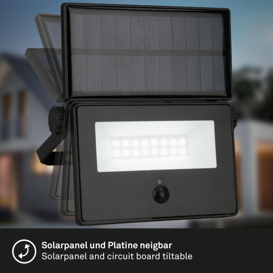 Brilo - Saules LED prožektors ar sensoru LED/5W/5,5V IP54 1200 mAh