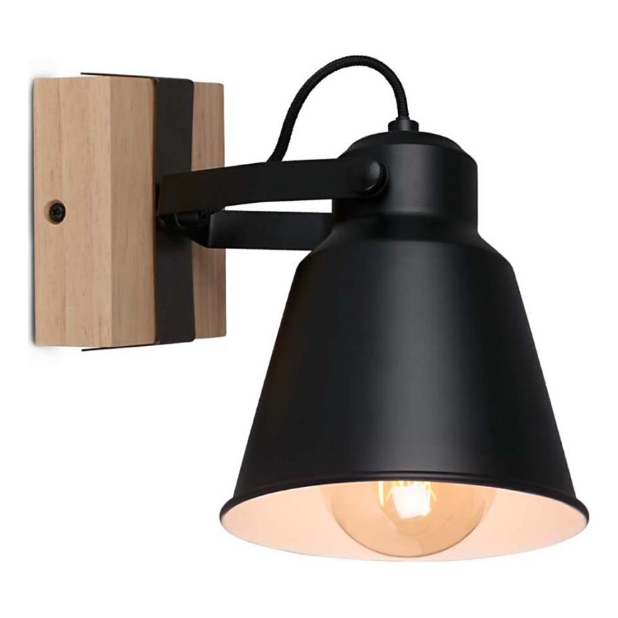 Brilo - Sienas starmetis TALLE  1xE27/40W/230V gumijkoks