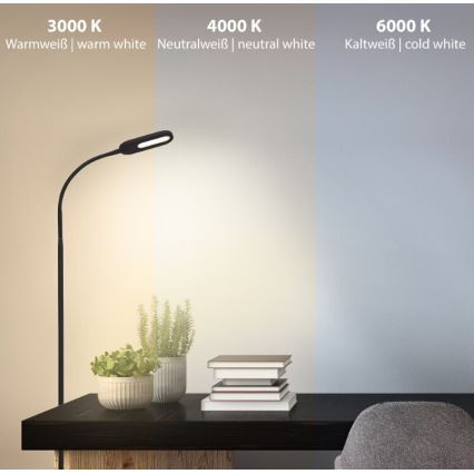 Briloner 1297-015 - LED Aptumšojama pielāgojama grīdas stāvlampa LED/6,6W/230V 3000K/4000K/6000K