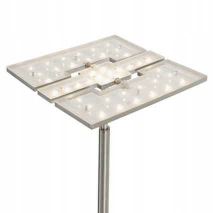 Briloner 1328-022 - LED grīdas lampa ar regulējamu spilgtumu LED/21W/230V + LED/3,5W matēts hroms
