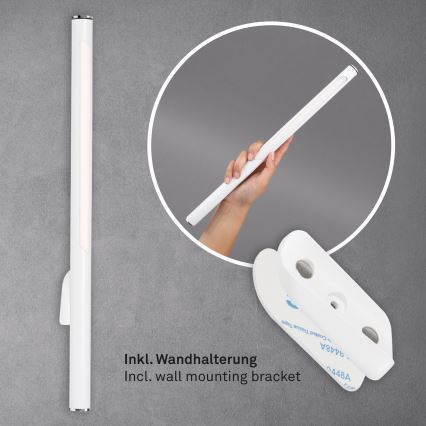 Briloner 1384-016 - LED Aptumšojama skārienvadāma grīdas stāvlampa 2in1 EVERYWHERE LED/2,3W/5V 2000 mAh