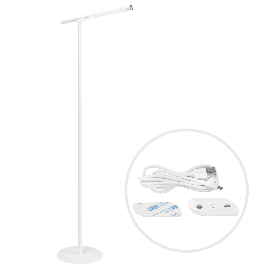 Briloner 1384-016 - LED Aptumšojama skārienvadāma grīdas stāvlampa 2in1 EVERYWHERE LED/2,3W/5V 2000 mAh