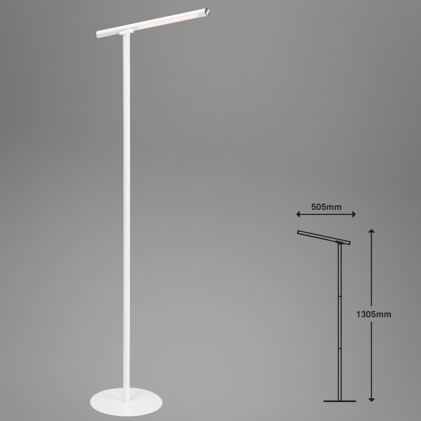 Briloner 1384-016 - LED Aptumšojama skārienvadāma grīdas stāvlampa 2in1 EVERYWHERE LED/2,3W/5V 2000 mAh