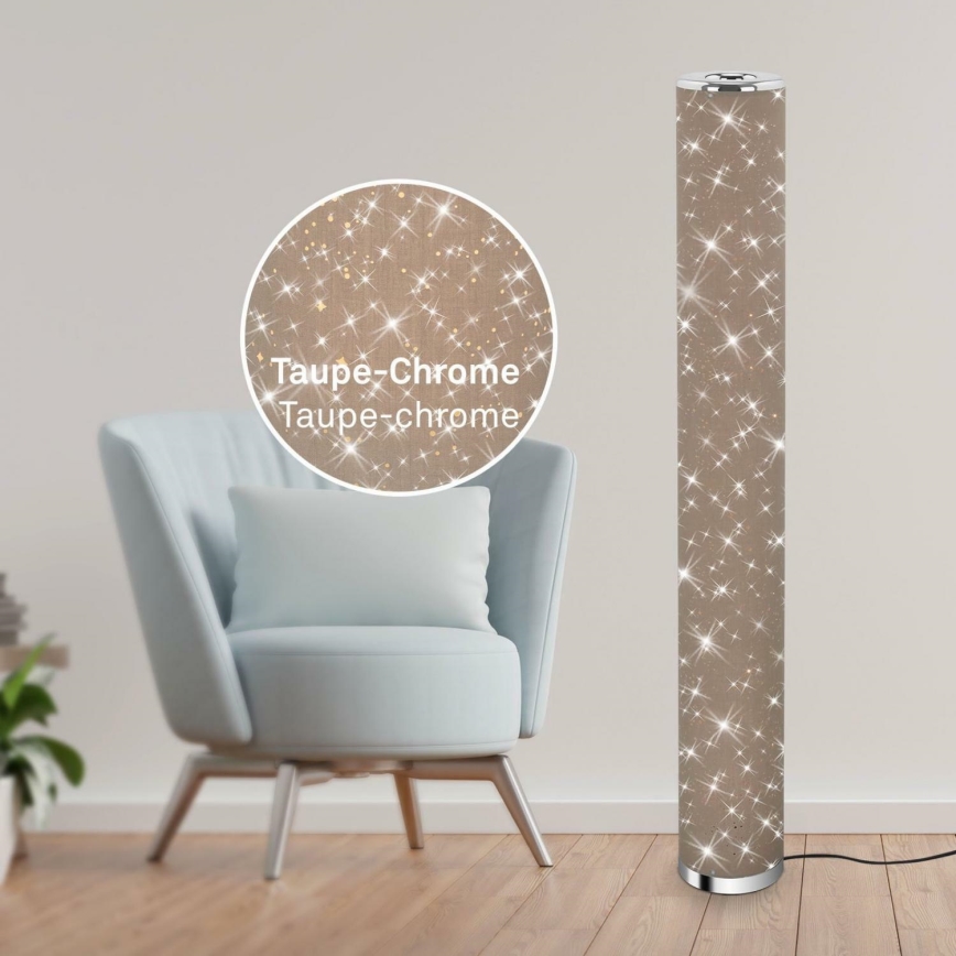 Briloner 1388-011 - LED Grīdas stāvlampa STARRY SKY LED/12W/230V brūna