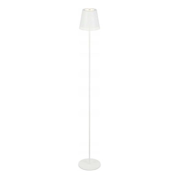 Briloner 1438016 - LED Aptumšojama skārienvadāma grīdas stāvlampa 3in1 LED/3,5W/5V IP44 3000K 38-130 cm balta