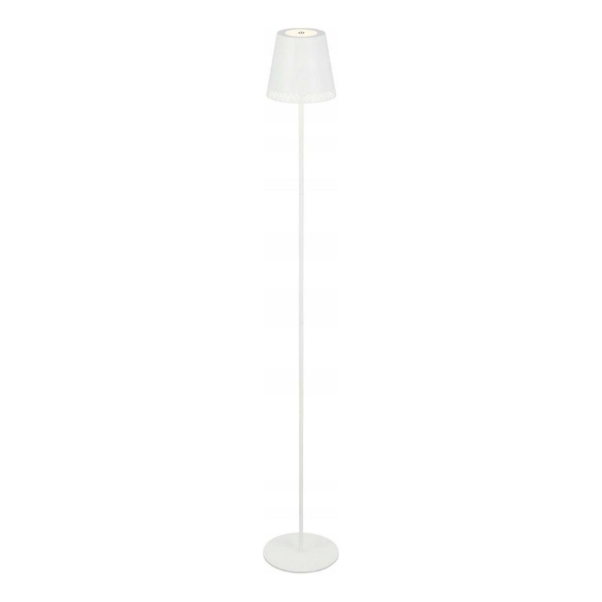 Briloner 1438016 - LED Aptumšojama skārienvadāma grīdas stāvlampa 3in1 LED/3,5W/5V IP44 3000K 38-130 cm balta