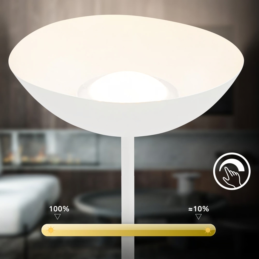 Briloner 1500016 - LED stāvlampa ar regulējamu spilgtumu ESTATE LED/8W/5V 4000 mAh balta