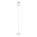 Briloner 1507016 - LED regulējama grīdas lampa KIKI LED/4,3W/5V IP44 2600 mAh balta