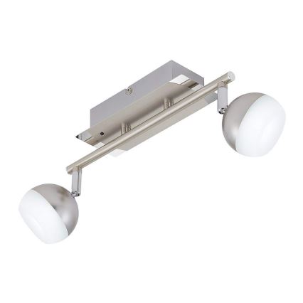 Briloner 2040-022 - LED RGB Aptumšojams starmetis 2xLED/3,3W/230V + tālvadības pults