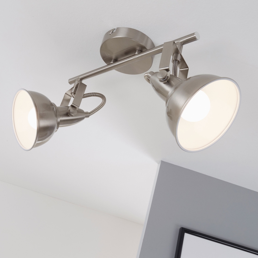 Briloner 2049-022 - Starmetis SOFT 2xE14/40W/230V matēts hroms