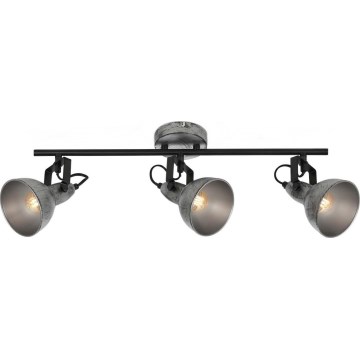 Briloner 2049-034 - Starmetis RETRO 3xE14/40W/230V pelēka