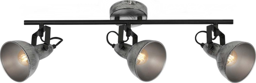 Briloner 2049-034 - Starmetis RETRO 3xE14/40W/230V pelēka
