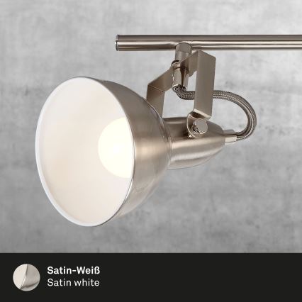 Briloner 2049-042 - virziena gaismeklis 4xE14/40W/230V, sudraba krāsā