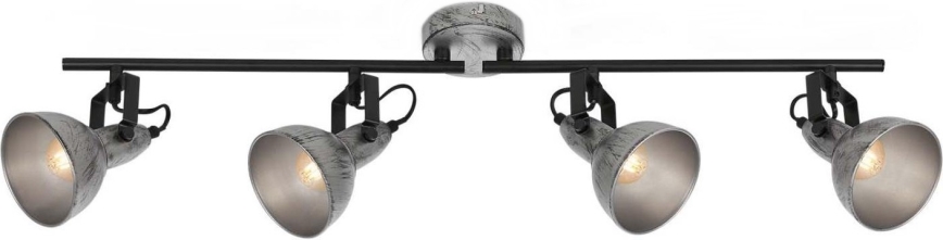 Briloner 2049-044 - Starmetis RETRO 4xE14/40W/230V pelēka