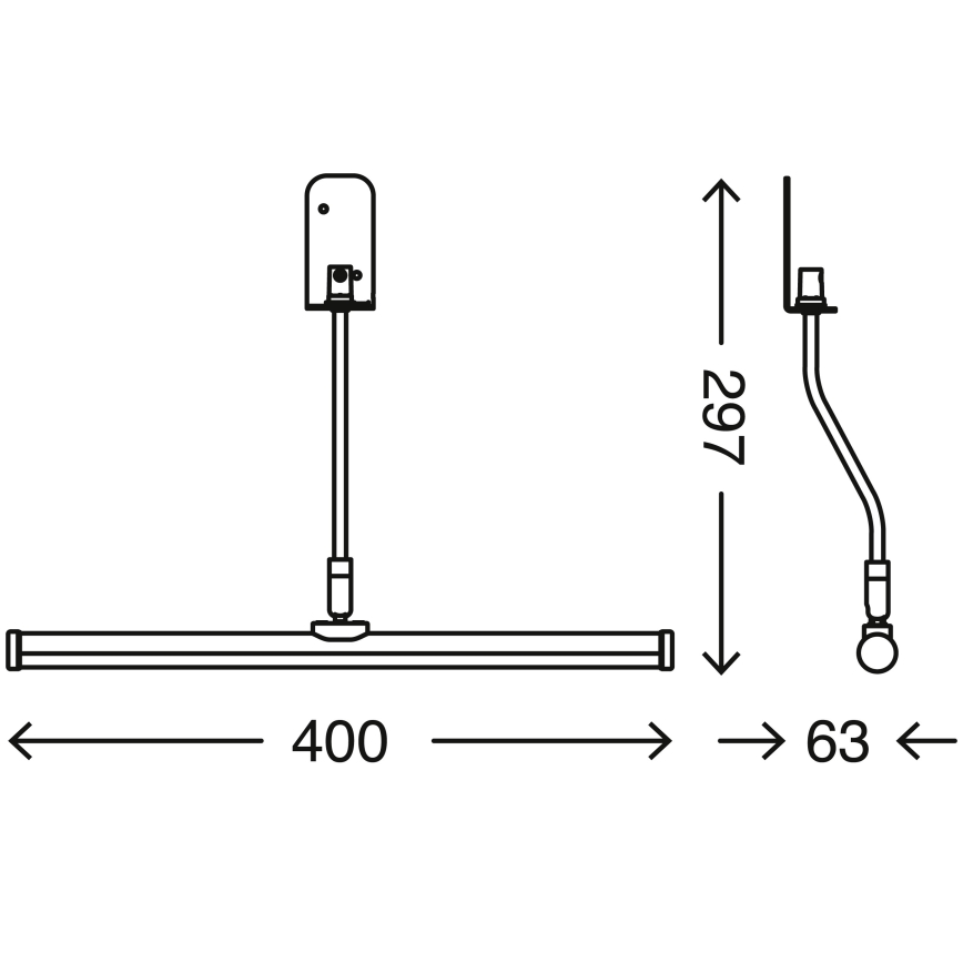 Briloner 2058-018 - LED Vannas istabas apgaismojums SPLASH LED/5,5W/230V IP23
