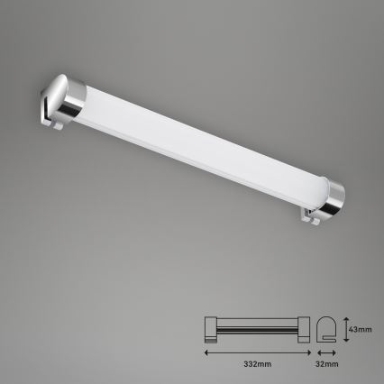 Briloner 2059-018 - LED Vannas istabas spoguļa apgaismojums SPLASH LED/8W/230V IP44