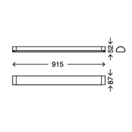 Briloner 2070-218 - LED Vannas istabas spoguļa apgaismojums BATH LED/15W/230V IP44