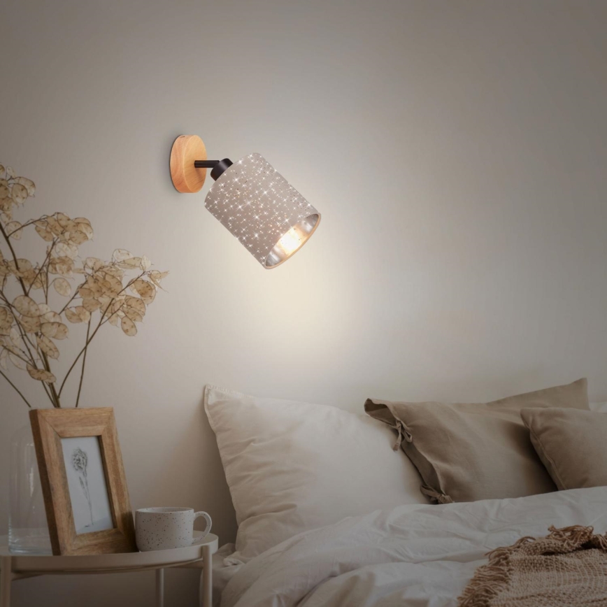 Briloner 2078-011 - Sienas starmetis SPOTLIGHT 1xE27/25W/230V bēša