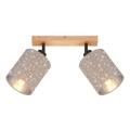 Briloner 2078-021 - Starmetis SPOTLIGHT 2xE27/25W/230V bēša