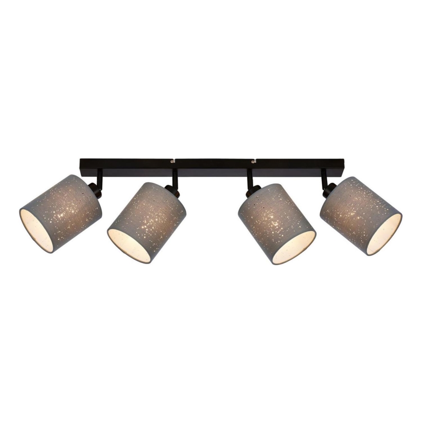 Briloner 2078-044 - Starmetis SPOTLIGHT 4xE27/25W/230V pelēka/melna