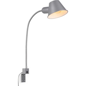 Briloner 2079-014 - Sienas pielāgojama lampa 1xE27/10W/230V sudraba
